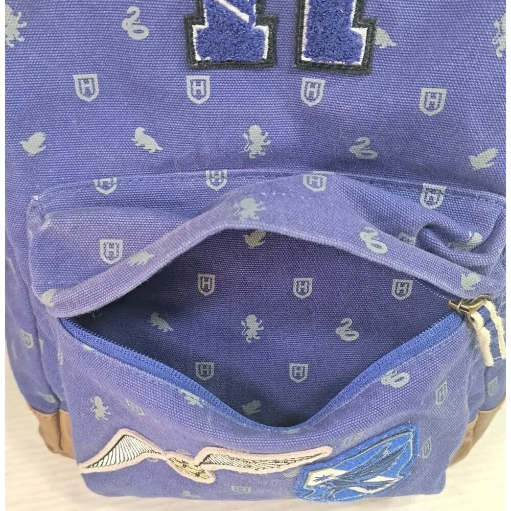 Harry Potter Ravenclaw Canvas Backpack Book Bag Embroidered 16